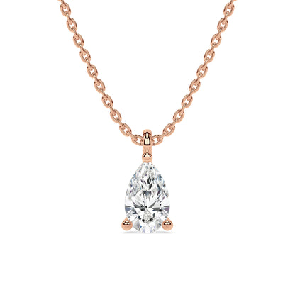 ESSENTIAL SOLITAIRE NECKLACE I PEAR