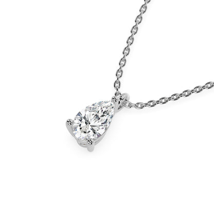 ESSENTIAL SOLITAIRE NECKLACE I PEAR