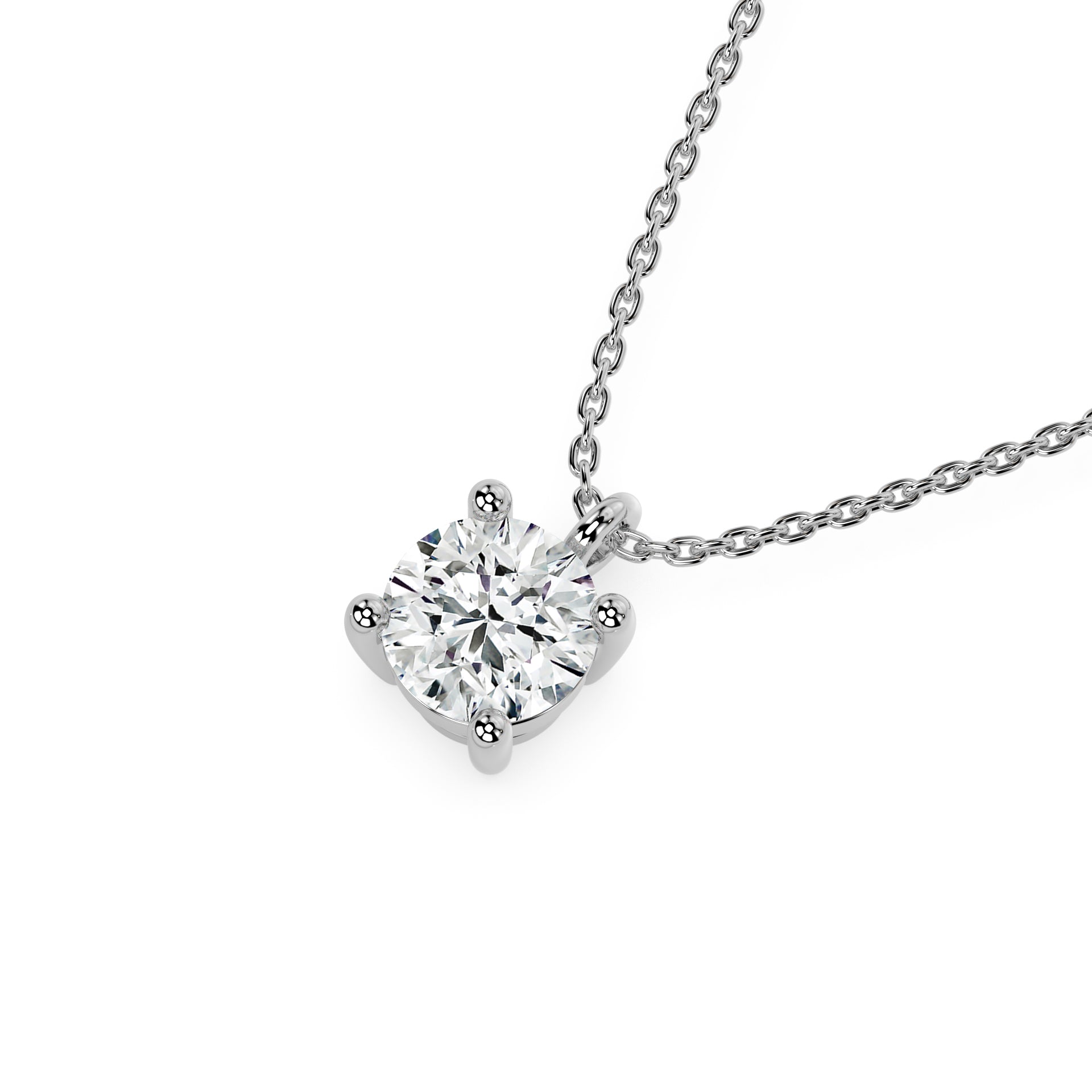 ESSENTIAL SOLITAIRE NECKLACE I ROUND