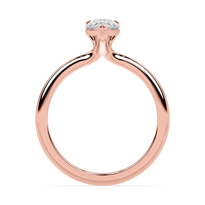 TAPERED SOLITAIRE RING I PEAR