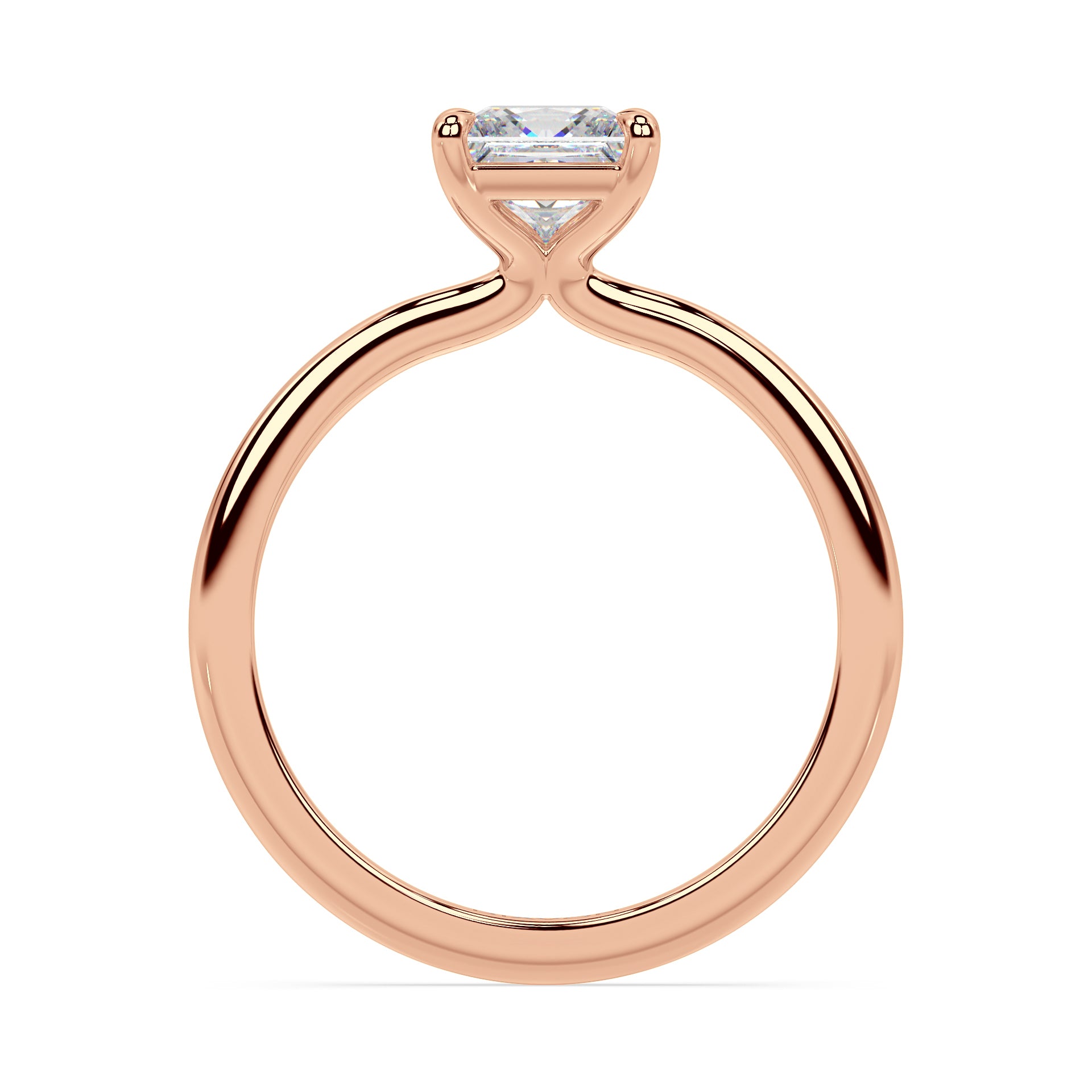 TAPERED SOLITAIRE RING I PRINCESS