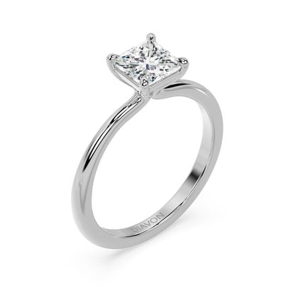 TAPERED SOLITAIRE RING I PRINCESS