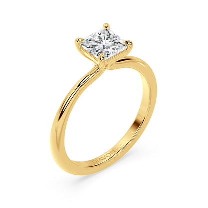 TAPERED SOLITAIRE RING I PRINCESS