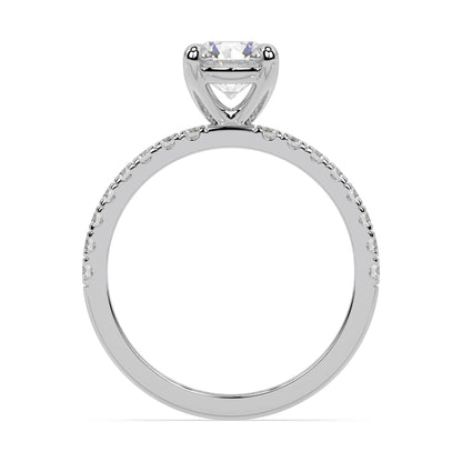 ICONIC SOLITAIRE PAVE RING I ROUND