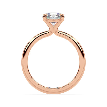 TAPERED SOLITAIRE RING I ROUND