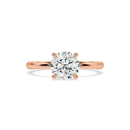 TAPERED SOLITAIRE RING I ROUND
