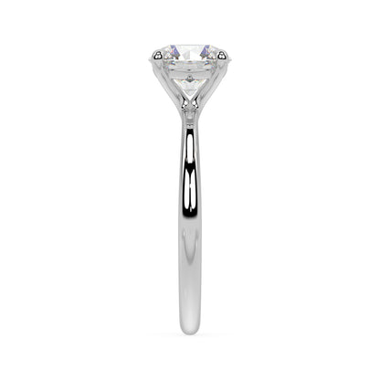 TAPERED SOLITAIRE RING I ROUND