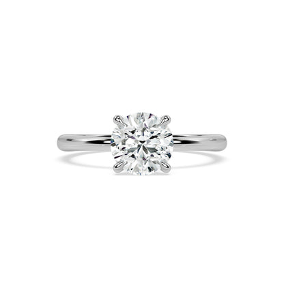 TAPERED SOLITAIRE RING I ROUND