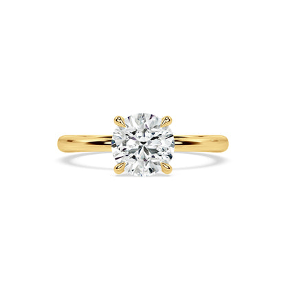 TAPERED SOLITAIRE RING I ROUND