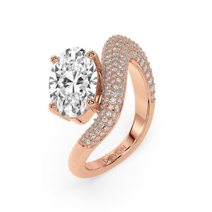 The Organic Twist Ring I Half Pavé