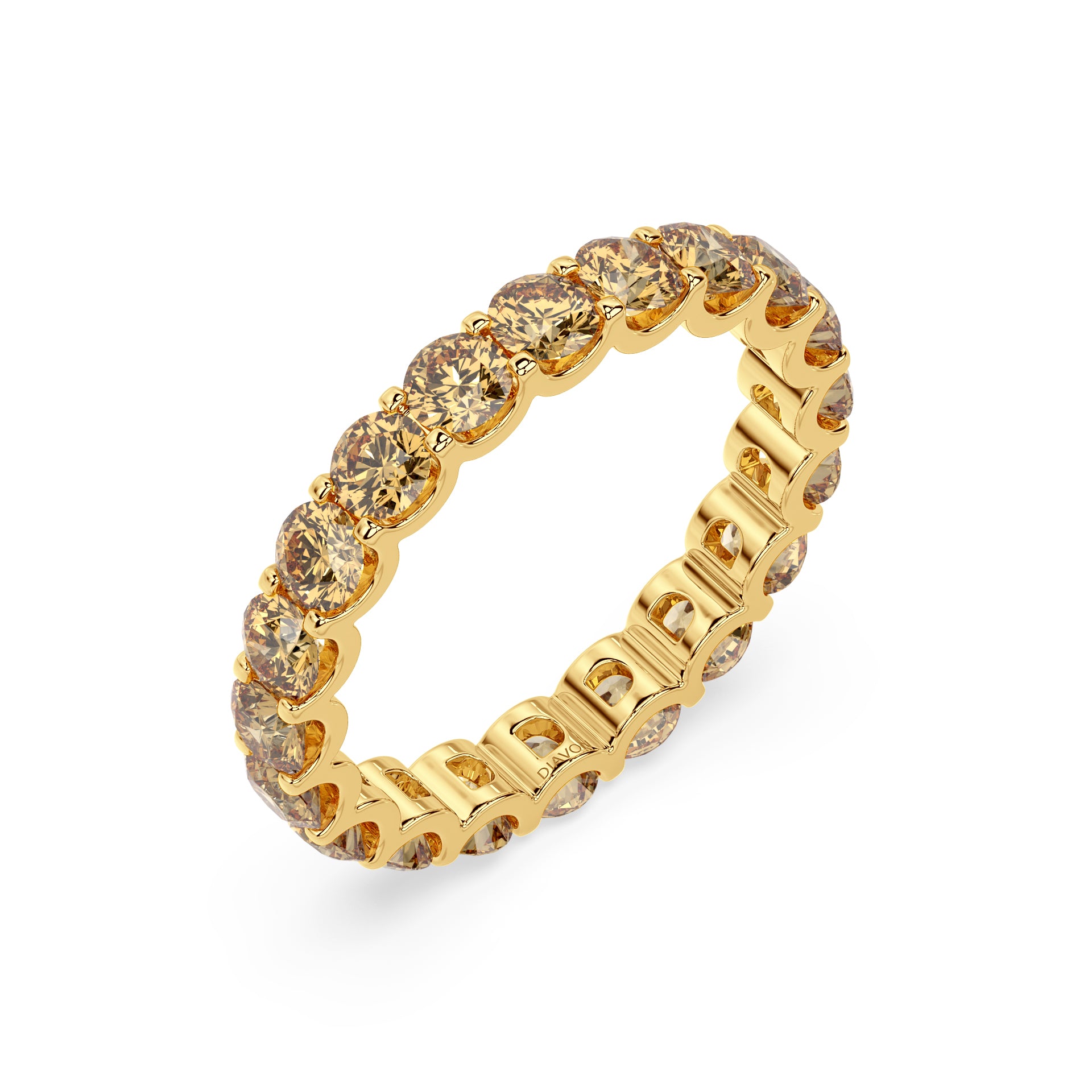 CHAMPAGNE MODERN MEMORY RING I ROUND