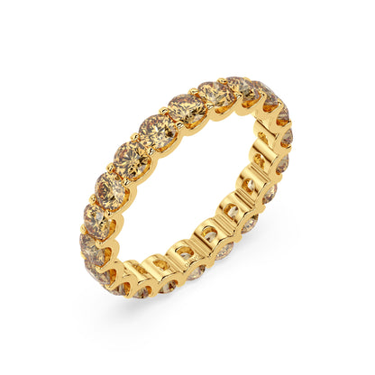 CHAMPAGNE MODERN MEMORY RING I ROUND