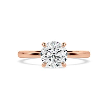 TAPERED SOLITAIRE RING I ROUND
