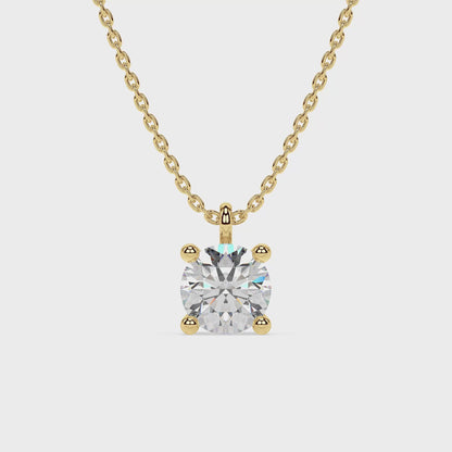 ESSENTIAL SOLITAIRE NECKLACE I ROUND