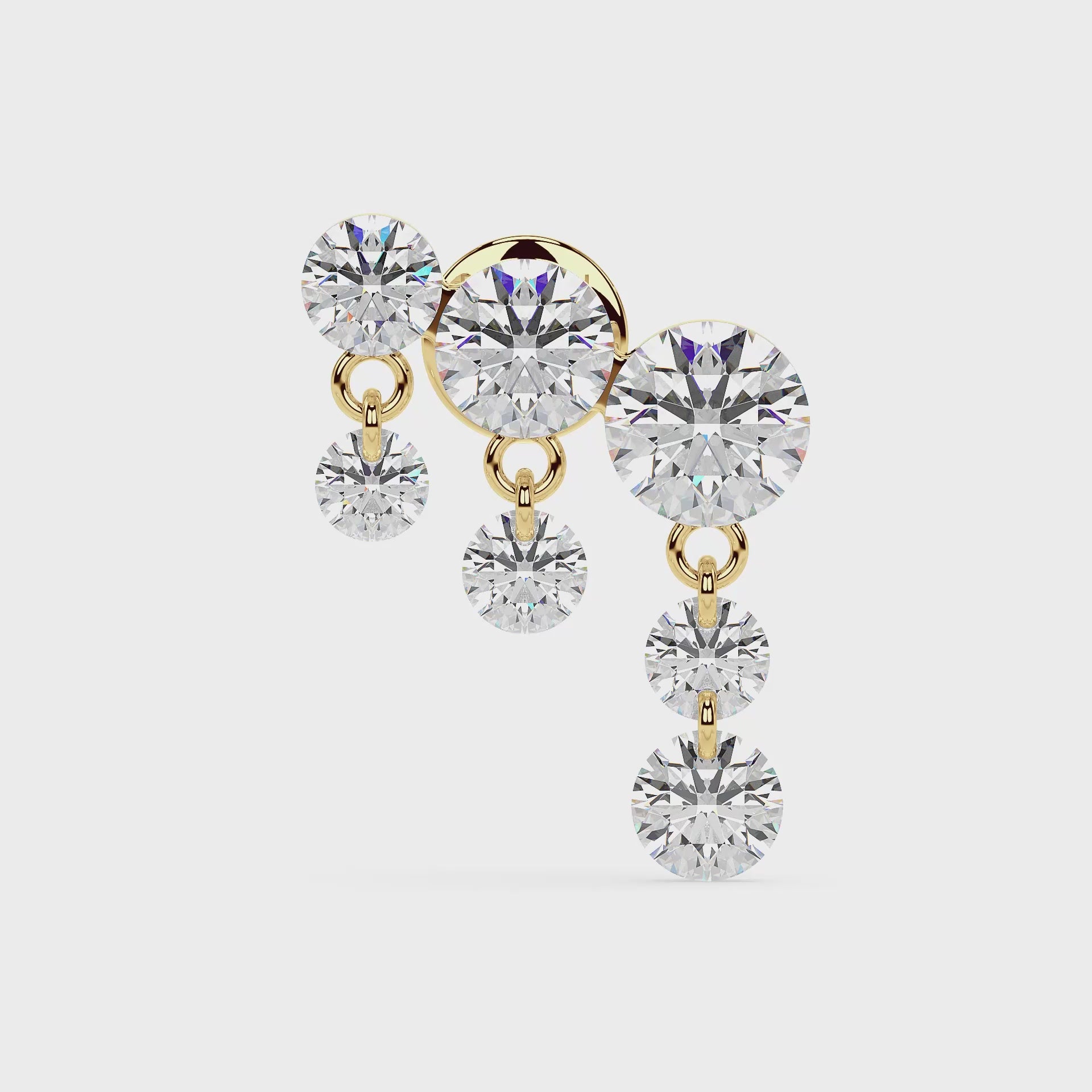 FLOATING STONES SINGLE EARCLIMBER