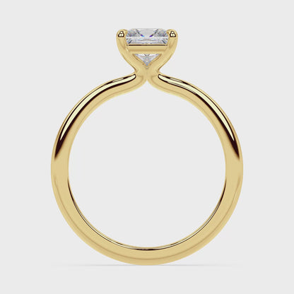 TAPERED SOLITAIRE RING I PRINCESS