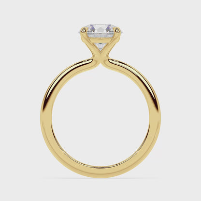 TAPERED SOLITAIRE RING I ROUND