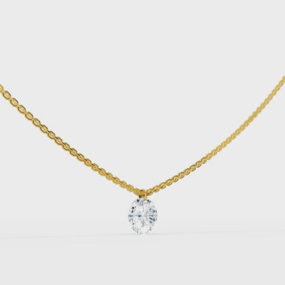 Floating Stones Necklace | Round